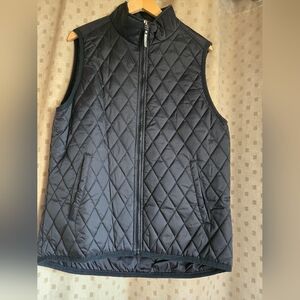Quilted Black Vest